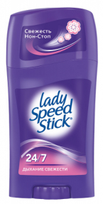 Lady Speed Stick твердый дезодорант для чуствит. кожи 45г Дыхание свежести