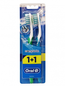 Oral-B зубная щетка Комплекс Глубокая Чистка средняя 1+1шт бесплатно