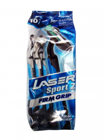 Laser 2 Firm Grip Sport одноразовые станки для бритья 10шт