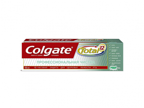 Colgate зубная паста 75 мл Total 12 Проф. чистка (чувствительные зубы) (гель)