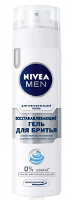 Nivea гель для бритья 200 мл чувствительная кожа Восстанавливающий