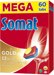 Somat Gold таблетки для посудомоечных машин 60 шт