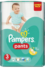 Pampers Pants подгузники-трусики №3 6-11кг 60шт