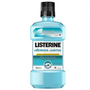 Listerine ополаскиватель полости рта 500мл Свежая мята*12