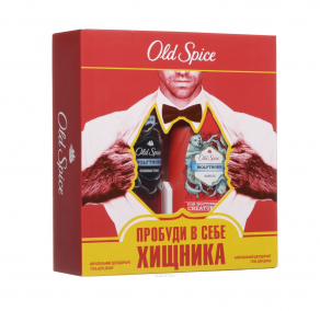 Old Spice Wolfthorn набор: дезодорант-спрей 125мл + гель д/душа 250мл