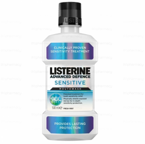 Listerine ополаскиватель полости рта 500мл Adwanced Defence Sensitive (Сенсетив)