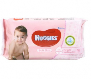 Huggies baby влажные салфетки 56 шт Естественный Уход (Pure)
