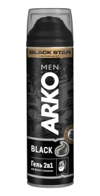 Arko гель для бритья 200мл 2 в 1 Black