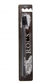 R.O.C.S. зубная щетка Средняя 1шт. Black Edition