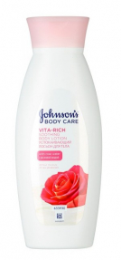Johnsons Vita-Rich лосьон для тела 250мл Розовая вода