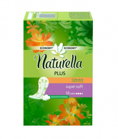 Naturella ежедневные прокладки 58шт Plus Super Soft Календула
