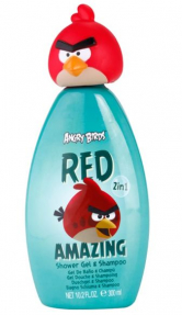 Angry Birds 2в1 шампунь-гель 300ml Красный