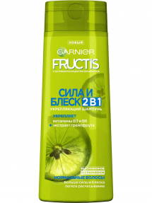 Fructis 2в1 шампунь 400мл Сила и блеск П