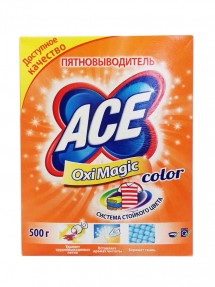 Ace Oxi Magic пятновыводитель 500г Color