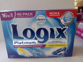 Logix Platinum посудомоечные капсулы 16 in 1 40штх18г