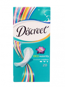 Discreet ежедневные гигиенические прокладки Deo Water Lily Multiform Single 20шт